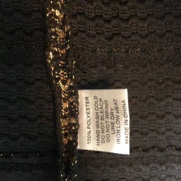 Gold and black mini skirt NWOT - Picture 2 of 5